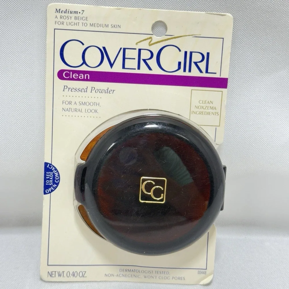 Vintage Cover Girl Medium 7 Rosy‎ Beige Clean Pressed Powder
